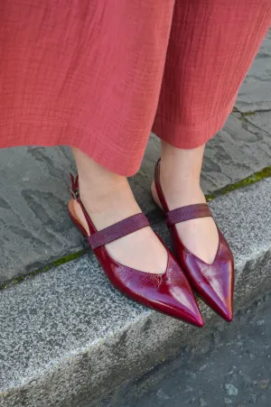Billi Bi Rubino Naplack Sling Back Heels
