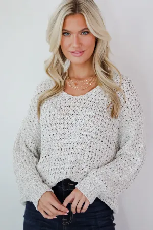 FINAL SALE - Classy Attitude Light Grey Sweater