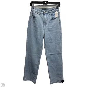 Jeans Straight By Amazon Essentials In Blue Denim, Size: 8