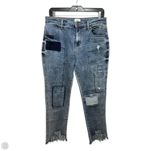 Jeans Straight By Easel In Blue Denim, Size: L