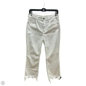 Jeans Straight By Harper In White Denim, Size: 8