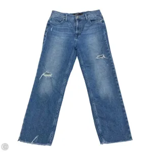 Jeans Straight By Hudson In Blue Denim, Size: 4